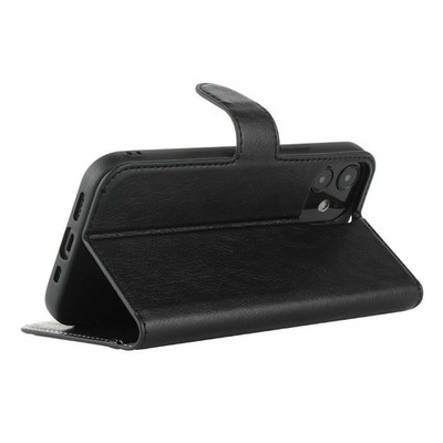 Für S24 Ultra / iPhone 15 Pro Max / 15 Pro Leder Flip Wallet Case mit Ständer