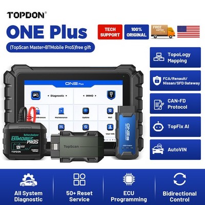 2026 TOPDON ONE Plus Advanced Workshop OBD2 Scanner IMMO All Key Lost Function