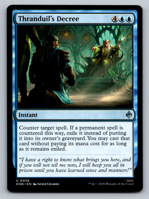 Thranduil's Decree U 0056 The Hobbit Regular