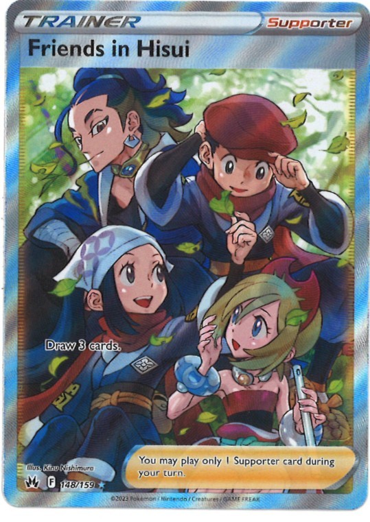 Friends in Hisui (Full Art) 148/159 Crown Zenith Holo