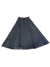 Talbots Italian Flannel Wool Black A Line Skirt Size 6 Classic Luxury