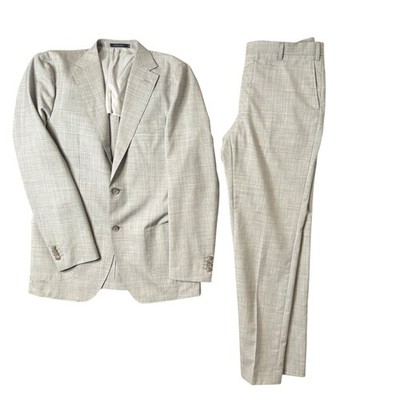 Suitsupply Havana Patch HL Suit Vitale Barberis Canonico Super 120s Gray 42L 36L