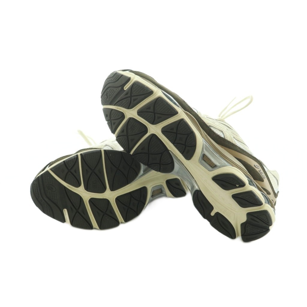 Asics Mens Sneakers US95 275cm Offwhite Brown Silver Used B thumbnail 6