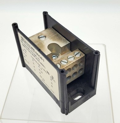 Mersen 66581 Power Distribution Block 1 Pole 175A 600V Screw Mount