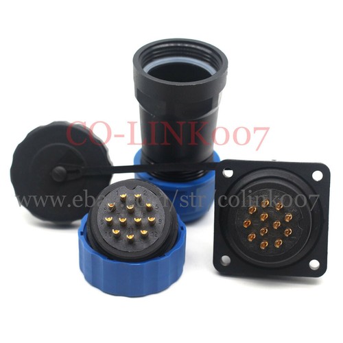 12Pin Waterproof Connector, SD28 Aviation Circular Industrial Power Signal Plug - Picture 6 of 7