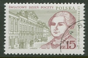Poland Stamps Scott #2830 World Post Day 1987