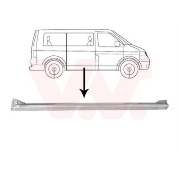 VAN Wezel Seitenwand Rechts AußEn FüR VW Transporter V Bus 7HB 7HJ 7EB 5896120-image