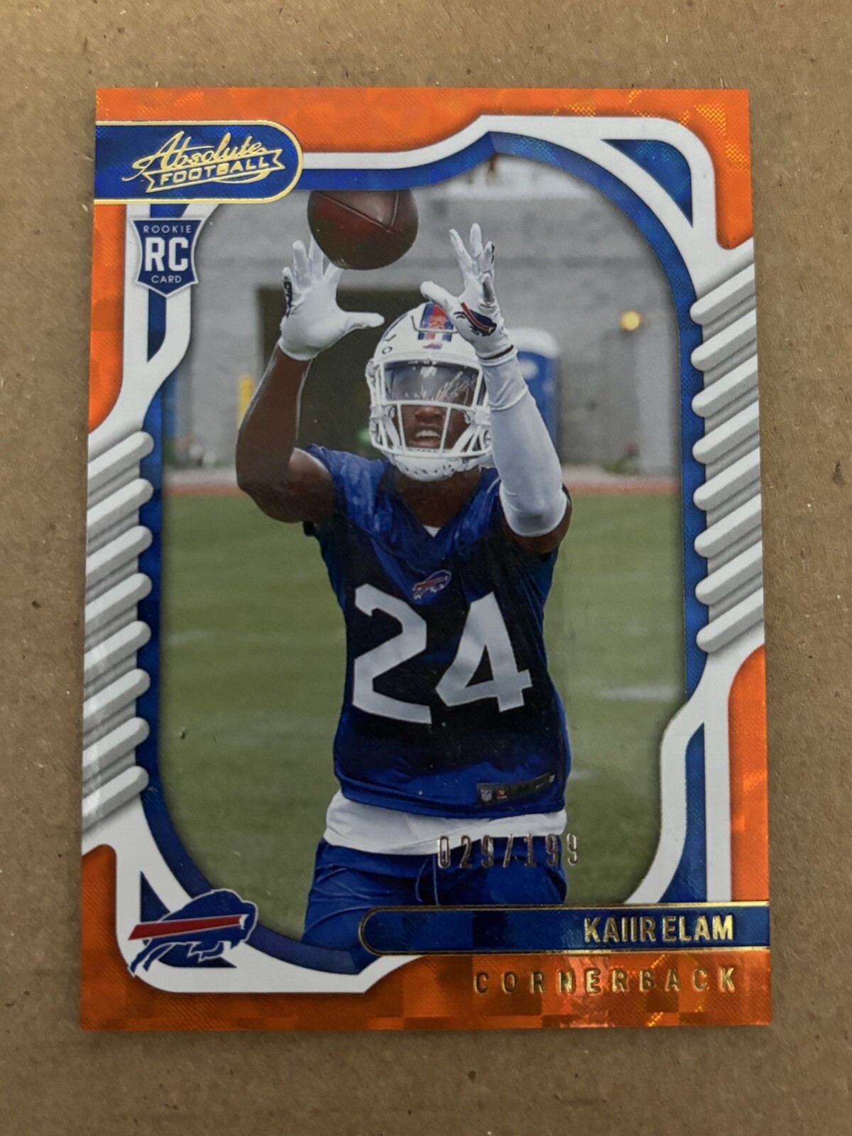 Kaiir Elam Panini Absolute #175 Orange Mosaic