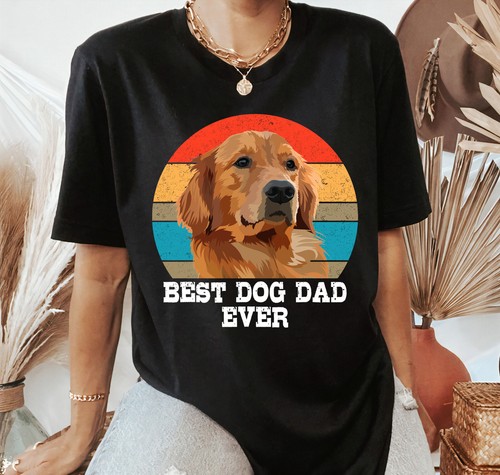 best golden retriever dad shirt