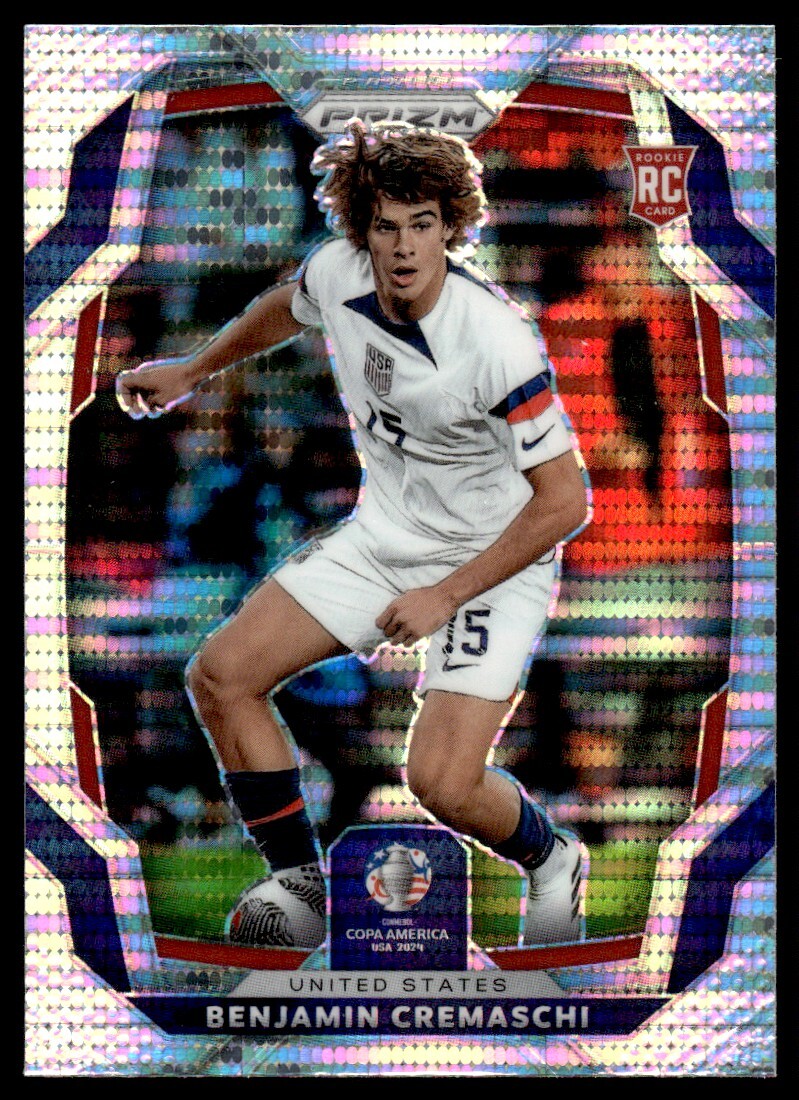 2024 Panini Prizm Copa America Silver Pulsar Benhamin Cremaschi RC B USA #164