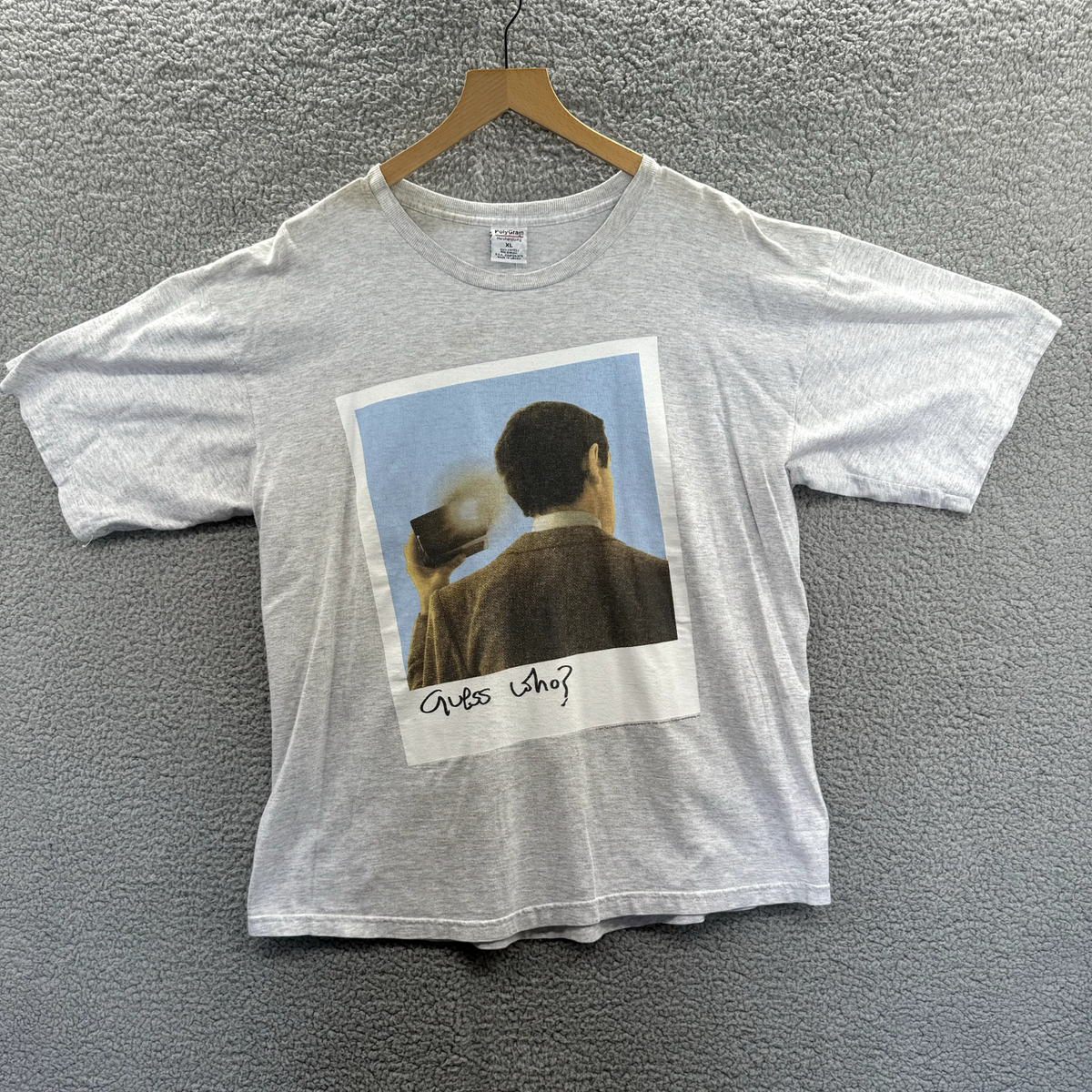 Vintage Mr. Bean Guess Who Polaroid Shirt Men