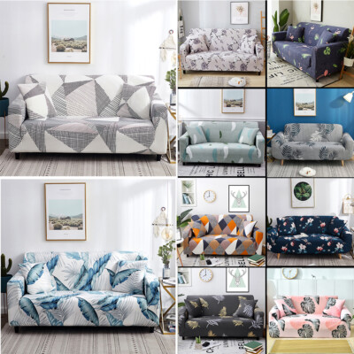 1 2 3 4 Seater Slipcover Stretch Floral Couch Protector New Elastic Sofa Covers