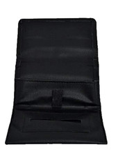 Leather SHINE Tobacco Pouch Soft PU Fully Lined Black Colour