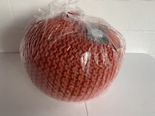 FERNISH DÉCOR HAND KNITTED COTTON OTTOMAN POUF FOOTREST 20x20x14