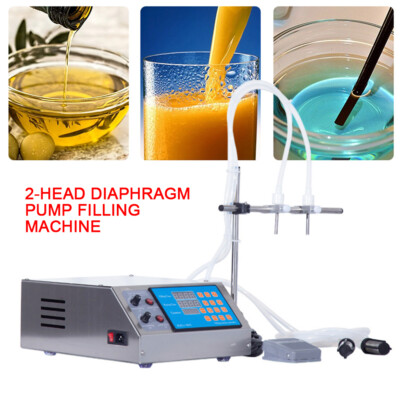 2 Heads 60 Bottle/Min Filler Liquid Filling Machine 4000ml Electric Digital Pump