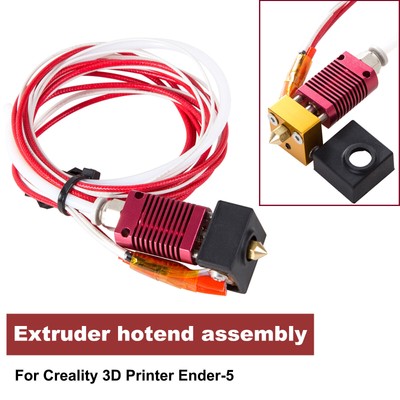 Extruder Hotend Kit w Silicone Cover Heat Block for Creality 3D Printer Ender-5