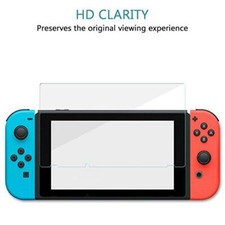 New Pack of 5 Genuine Clear Tempered Glass Screen Protector For Nintendo Switch