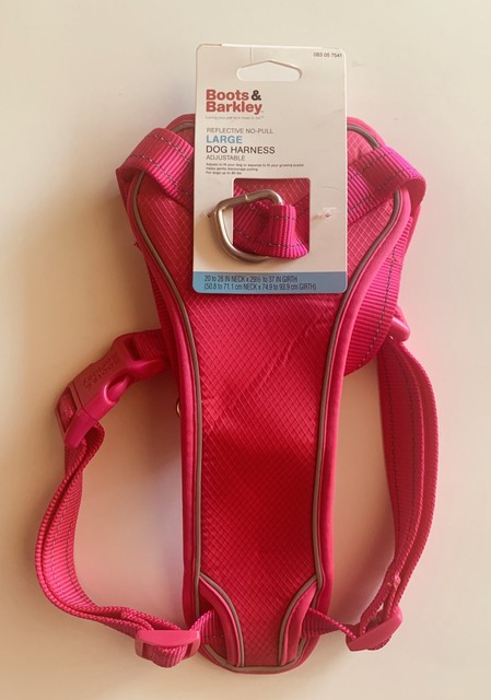 pink dog harness large