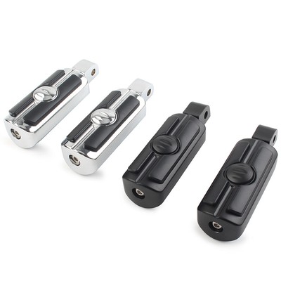 Motorcycle Rear Foot Pegs – Aluminum Rider Footrests For Honda VTX 1800, Valkyrie, Shadow & More (Chrome Finish)