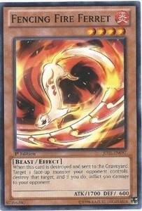 Fencing Fire Ferret - JOTL-EN097 - Common - Unlimited Edition x3 - Lightly Playe