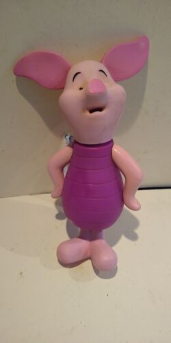 VINT - WINNIE THE POOH - PIGLET BB FIGURE + TOPPER- DISNEY - GROSVENOR UK-1990s