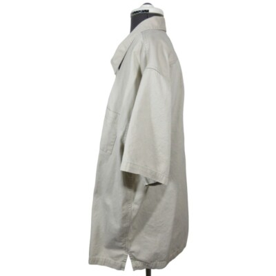 Vintage 90s Gap men's full zip front pocket short sleeve