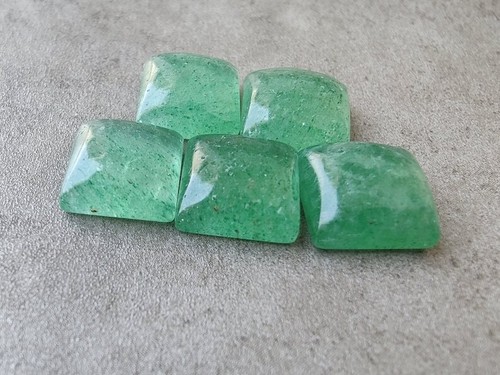 Natural Green Strawberry Quartz Square Shape Cabochon, Loose Gemstone 5mm-15mm - Picture 10 of 10