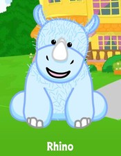 Webkinz Classic Rhino - hm196 - Retired - Virtual Adoption Code Only