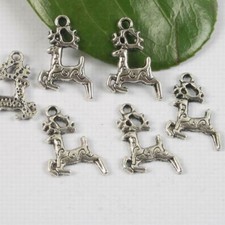 20pcs Tibetan Silver deer design pendant h0588
