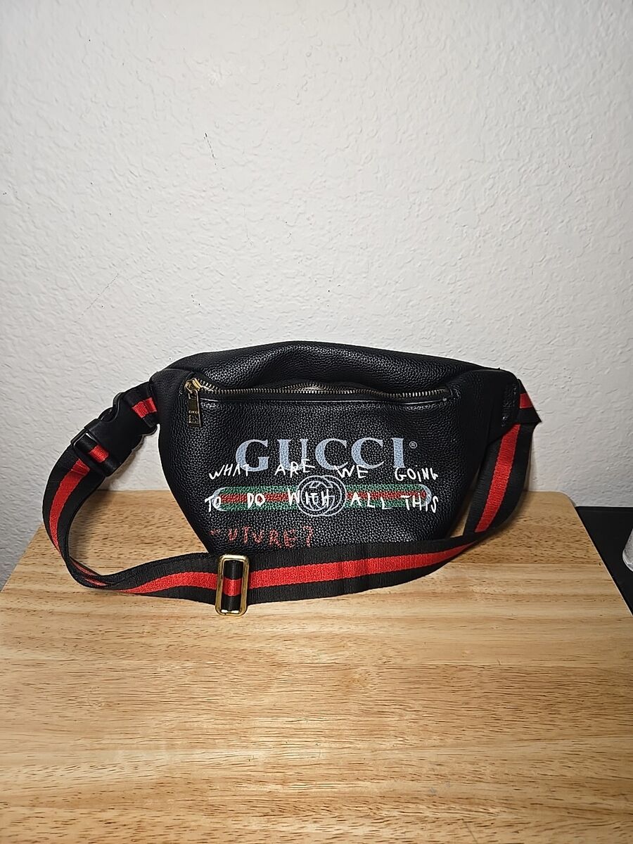 GUCCI Web Sherry Line Body Bag Black Red Green 493869 GUCCI Web Sherry Line Body Bag Black Red Green 493869