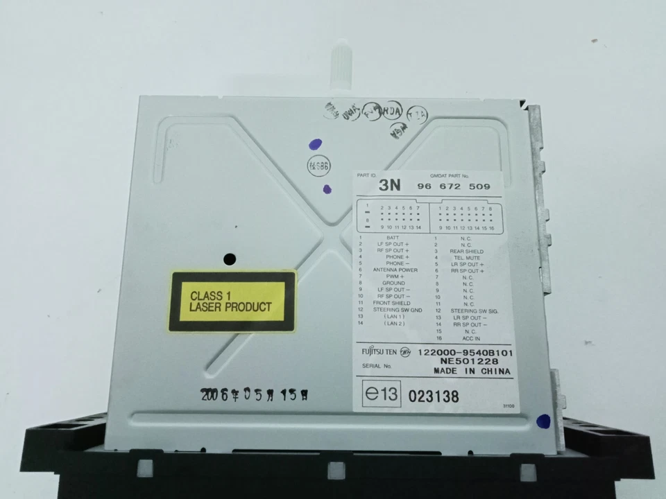 Autoradio CD MP3 AUX Org. Chevrolet Daewoo 96672509 NEU - Bild 4 von 4