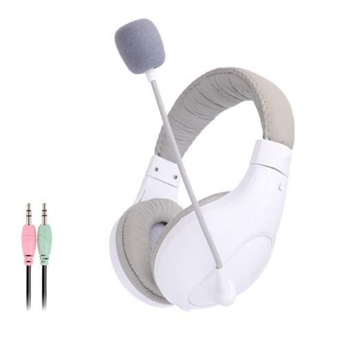 Adjustable Over Ear Wire Headphones 3.5mm Plugs Noise Canceling Microphone - Picture 2 of 12