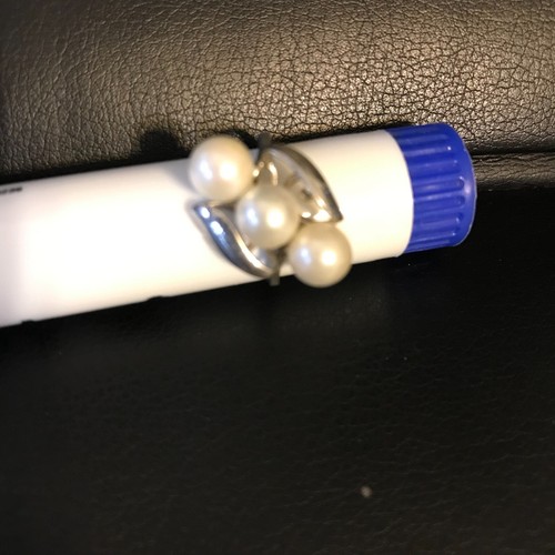Silver Pearl Ring, Size 5.5 - E