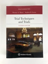 Trial Techniques and Trials 11e 11th ed Mauet...