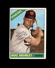Mike Brumley Signed 1966 Topps Washington Senators Autograph