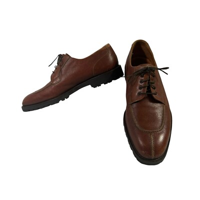 Salvatore Ferragamo Men Brown Leather Oxford Dress Lace Up Split Toe Shoes 9 D Salvatore Ferragamo | Shoes | Salvatore Ferragamo Men Brown  main image 2