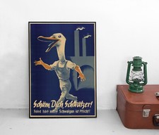 Poster Spione - Schäm dich du Schwätzer / Plakat / Wehrmacht / Militaria