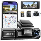 AZDOME M550 Max Dash Cam 3 Channel WiFi GPS 4K+1080P+2.5K Parking Mode 64GB Card