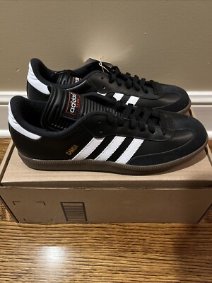 Men's Adidas SAMBA CLASSIC Sneakers Core Black Cloud White Brown