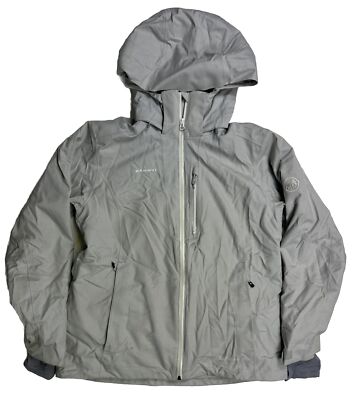 Mammut Women s L Hard Shell Isolation Thermo Hooded Jacket Gray  (N)