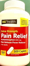 DG Health Extra Strength Pain Reliever Fever Reducer 500 Caplets