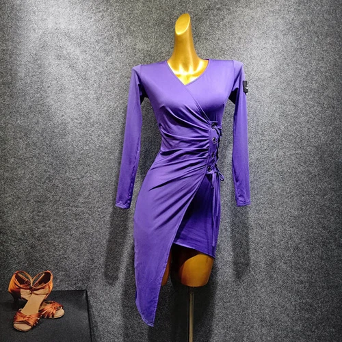 Latein Rumba Samba Tango Cha Cha Rhythmus Paso Doble Ballsaal Praxis Tanz Kleid - Bild 14 von 18