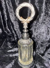 Stylebuilt MADE IN USA Vintage 5 3/4โ Ornate Perfume Bottle with Glass Dauber