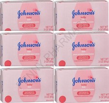 Johnson's Baby Bar Soap 3oz  6 bars  PHARMACY FRESH 