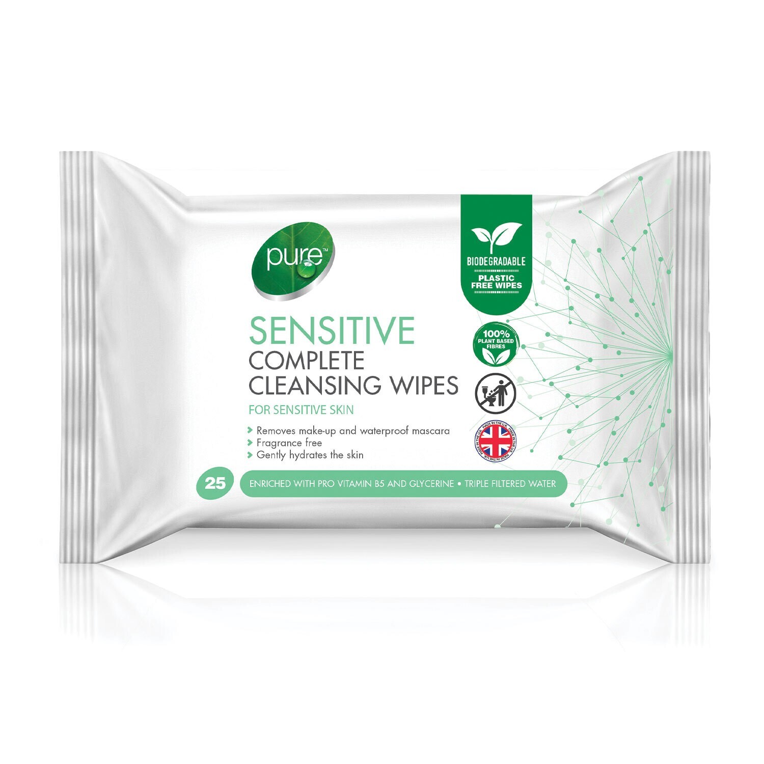 Pure Sensitive Complete Cleansing Wipes.