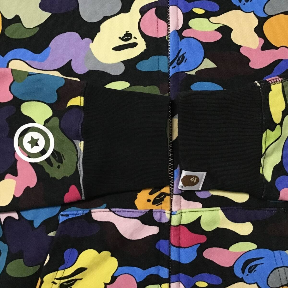 BAPE Multi camo WGM shark full zip hoodie A Bathing Ape Size S | eBay