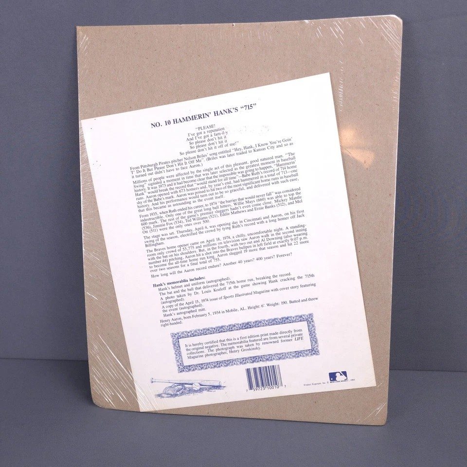 Vintage Baseball Prints Poster New York Yankees Babe Ruth MLB Prints 1993 Lot - Image 4 of 4