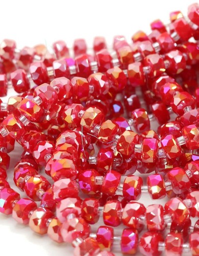 Handmade jewelry with 8mm wheel crystal loose bead through-hole cut surface - Picture 57 of 67