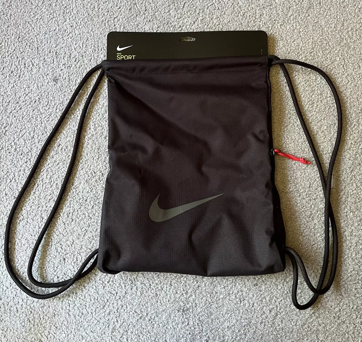 Black nike hotsell string bag