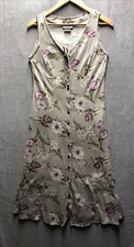 Vintage Ashley Taylor Sportswear Dress M Floral Button Front Sleeveless
